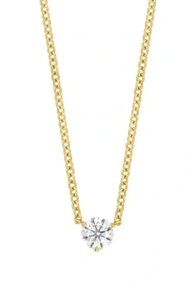 Bony Levy Solitaire Diamond Pendant Necklace In 18k Yellow Gold