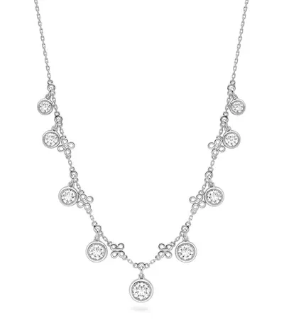 Boodles Medium Platinum And Diamond Beach Necklace In Metallic