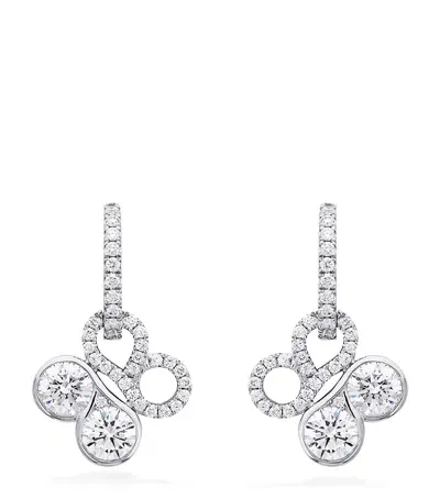 Boodles White Gold And Diamond Be  Earrings In Metallic