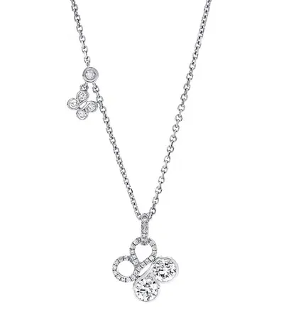 Boodles White Gold And Diamond Be  Necklace