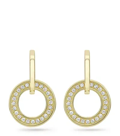 Boodles Yellow Gold And Diamond Classic Roulette Earrings