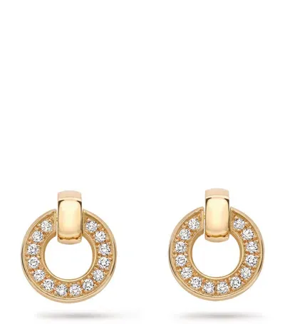 Boodles Yellow Gold And Diamond Roulette Flip Earrings