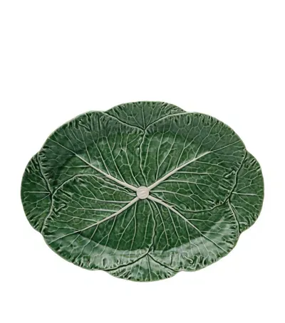 Bordallo Pinheiro Cabbage Platter In Green