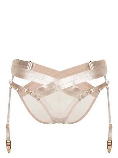 Bordelle Tomoe Harness Briefs In Beige