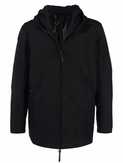 Boris Bidjan Saberi Hooded Zip-up Jacket In Black