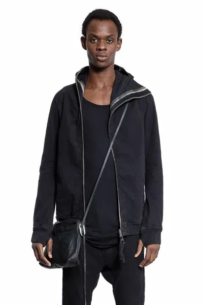 Boris Bidjan Saberi Man Black Sweatshirts