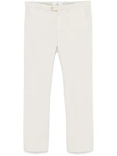 Borrelli Cotton Chinos In Neutrals