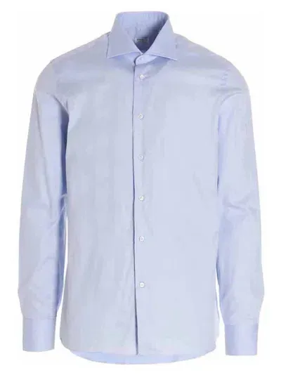 Borriello Napoli Long-sleeved Shirt In Light Blue