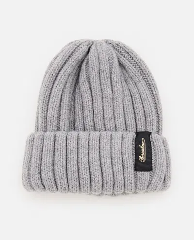 Borsalino Eco Cashmere Beanie In Grey