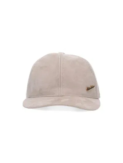 Borsalino 'hiker' Baseball Cap In Cream