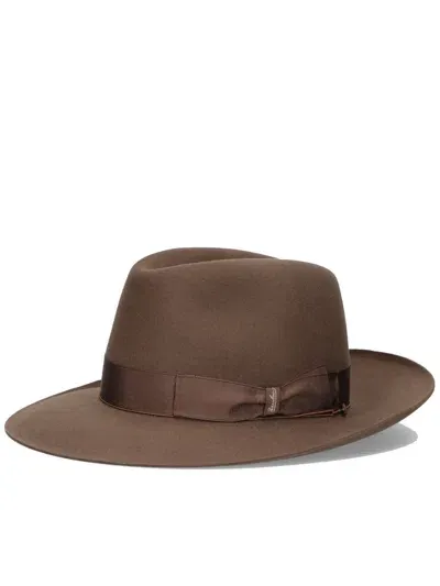 Borsalino Q S Folar Accessories In Brown