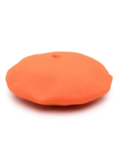 Borsalino Wool Berets In Orange