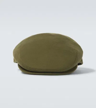 Borsalino Wool Newsboy Cap In Green