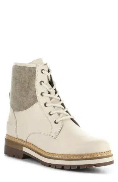 Bos. & Co. Astra Waterproof Boot In Cream/zeno