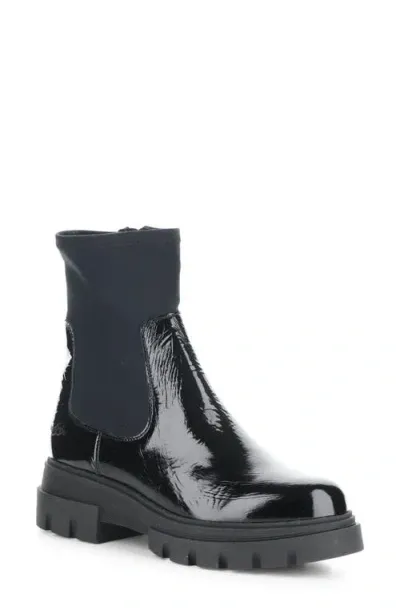 Bos. & Co. Five Waterproof Chelsea Boot In Black Patent/trico