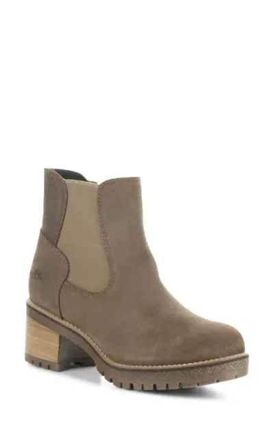 Bos. & Co. Mercy Waterproof Zip Bootie In Taupe