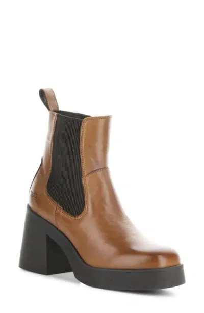 Bos. & Co. Veil Waterproof Platform Bootie In Rich Tan/dark Brown