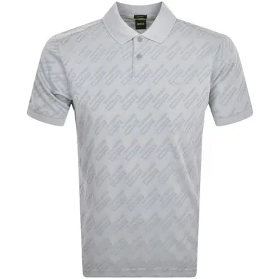 Boss Athleisure Boss Pirax Polo T Shirt Grey