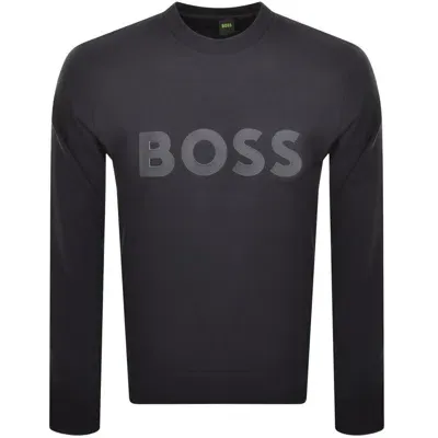 Boss Athleisure Boss Salbo Sweatshirt Navy