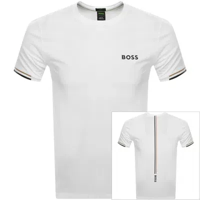 Boss Athleisure Boss Tee Mb Stretch Slim Fit T Shirt White