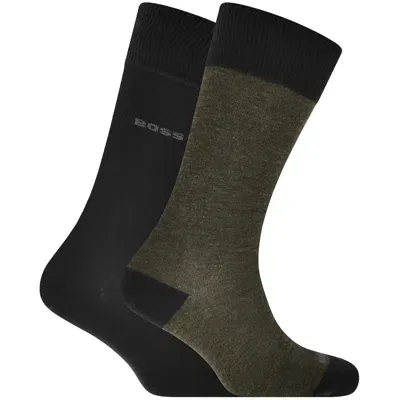 Boss Business Boss 2 Pack Logo Socks In Black