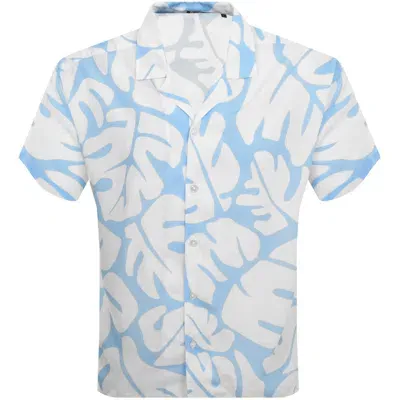 Boss Business Boss Drew Short Sleeved Shirt Blue