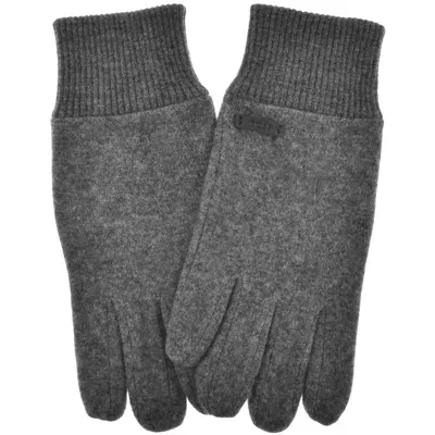 Boss Business Boss Kalsper Wool Blend Gloves Grey