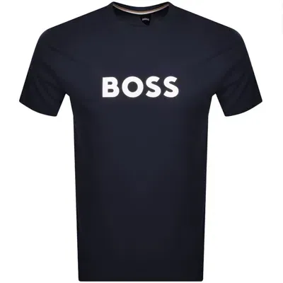 Boss Business Boss Logo T Shirt Navy