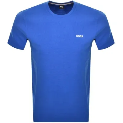 Boss Business Boss Loungewear Waffle T Shirt Blue