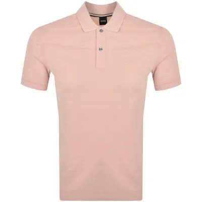 Boss Business Boss Pallas Polo T Shirt Pink