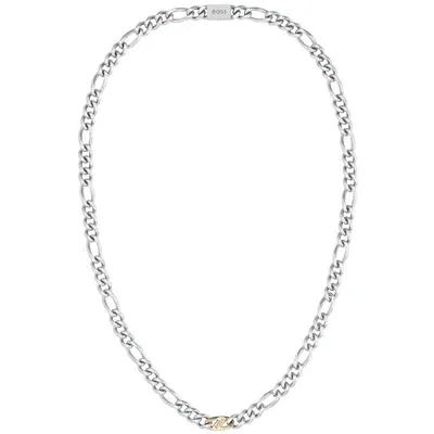 Boss Business Boss Rian Two Tone Necklace Silver