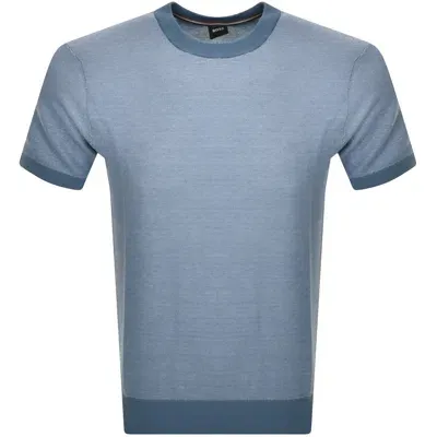 Boss Business Boss Tantino Knit T Shirt Blue