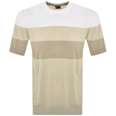 Boss Business Boss Tramonte Knit T Shirt Beige