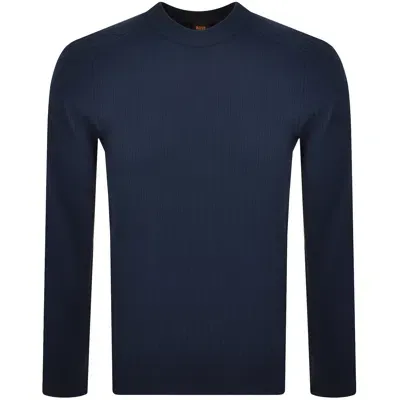 Boss Casual Boss Klincru Knit Jumper Blue