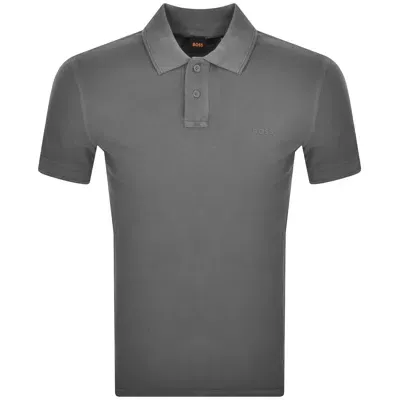 Boss Casual Boss Prime Polo T Shirt Grey