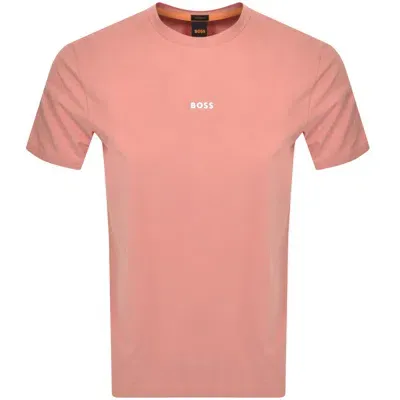 Boss Casual Boss Tchup Logo T Shirt Pink