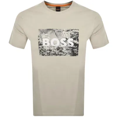 Boss Casual Boss Te Building T Shirt Beige