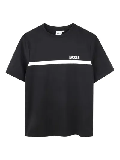 Bosswear Kids' Logo-print T-shirt (set Of Two) In Black