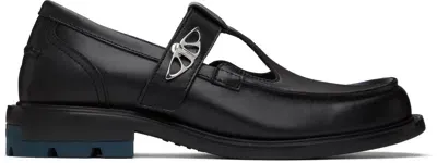 Both Black Re:re T-bar Mary Jane Loafers