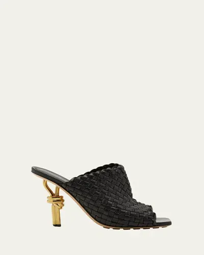 Bottega Veneta Knot Mule In Black 1000