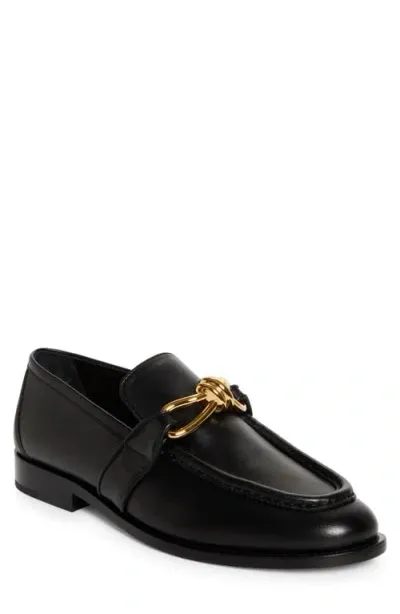 Bottega Veneta Astaire Knot Bit Loafer In 1000 Black