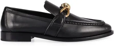 Bottega Veneta Astaire Leather Loafers In Black