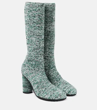 Bottega Veneta Atomic Knitted Knee-high Sock Boots In Multicoloured