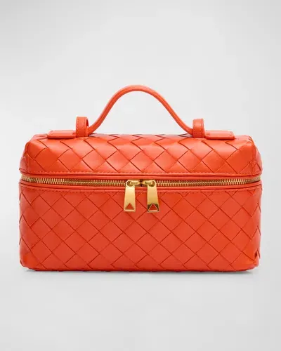 Bottega Veneta Bang Bang Vanity Case In Orange