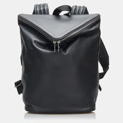 Pre-owned Bottega Veneta Beak Backpack In Black