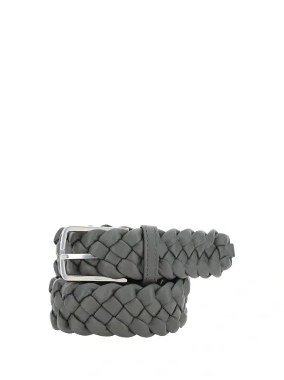 Bottega Veneta Belt In Light Graphite-silv