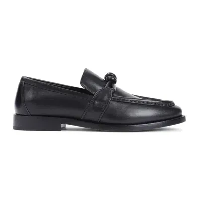 Bottega Veneta Black Calf Leather Astaire Loafer