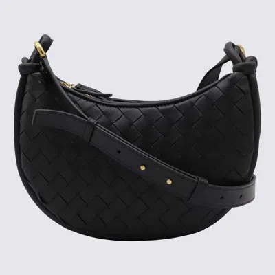 Bottega Veneta Gemelli Messenger Leather Cross-body Bag In Black