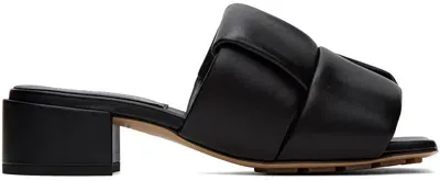 Bottega Veneta Black Patch Mules In 1000 Black