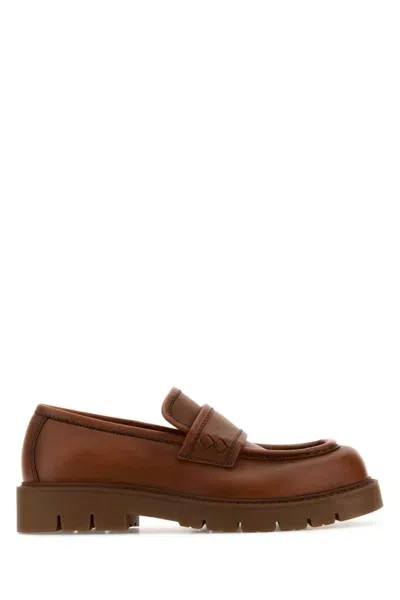 Bottega Veneta Brown Leather Loafers